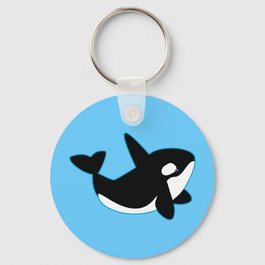 Cute Orca (Killer Whale) キーホルダー (正面)