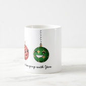 Cute Ornament Pun I Like Hanging With You Art コーヒーマグカップ (中央)