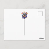 Cute Otter Astronaut Outer Space Shuttle Cadet ポストカード (裏面)