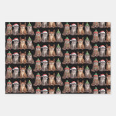 Cute Otter Christmas Funny Xmas Lights Animal  ラッピングペーパーシート (正面)