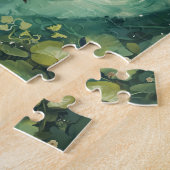 Cute Otter Couple Love Jigsaw Puzzle ジグソーパズル (側面)