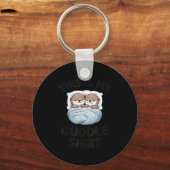 Cute Otter Couple Snuggle This Is My Cuddle  キーホルダー (正面)