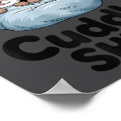 Cute Otter Couple This Is Our Cuddle ポスター (角)