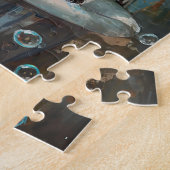 Cute Otter in Bubble Bath Jigsaw Puzzle ジグソーパズル (側面)