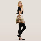 Cute Otter Tote Bag – Kawaii Beach Animal トートバッグ (モデル)