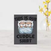 Cute Otters Snuggling This Is Our Cuddle  カード (黄色い花)