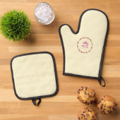 Cute Oven Mitt & Pot Holder Set 鍋つかみ&鍋敷きセット (トップダウン)