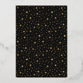 Cute Over the Moon Photo Birth Announcement Card 箔招待状 (裏面)