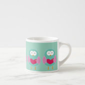 Cute Owl Art Espresso Mug – Gift Idea エスプレッソカップ (右)