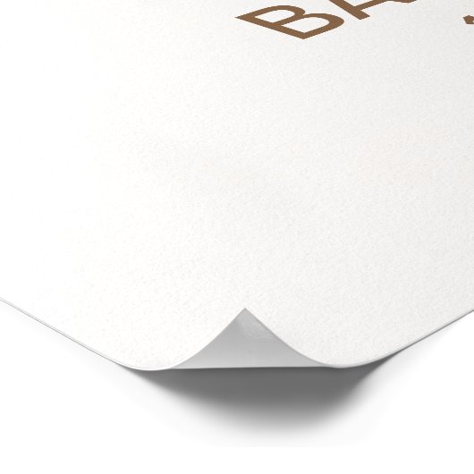 Cute Owl Baby Shower Invitation – 'It's a Boy' ポスター (角)