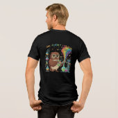  Cute Owl-chemy Lab Fun | Nerdy Scientist Chemist トライブレンドＴシャツ (裏面全面)
