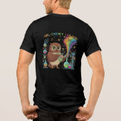  Cute Owl-chemy Lab Fun | Nerdy Scientist Chemist トライブレンドＴシャツ (裏面)