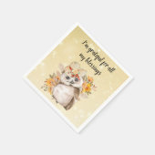 Cute owl Farmhouse romantic wallpaper スタンダードカクテルナプキン (角)