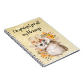 Cute owl Farmhouse romantic wallpaper ノートブック (右側)