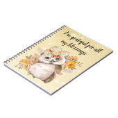 Cute owl Farmhouse romantic wallpaper ノートブック (左側)