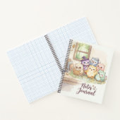 Cute Owl Friends Notes Journal ノートブック (内部)