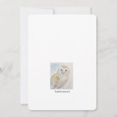 Cute Owl Graduation Invitation 招待状 (裏面)