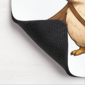 Cute Owl Illustration – Okojo and Friends Illust マウスパッド (コーナー)