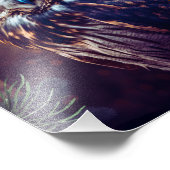 Cute Owl in Forest Nature Wildlife Bird Animal フォトプリント (角)