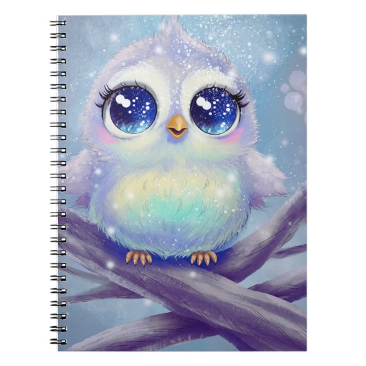 Cute Owl Notebook ノートブック (正面)