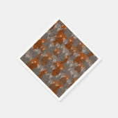 Cute Owl Paper Napkins スタンダードカクテルナプキン (角)