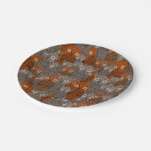 Cute Owl Paper Plates ペーパープレート (アングル)