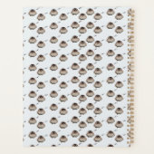 Cute Owl Pattern Pencil Sketch Planner プランナー手帳 (裏面)
