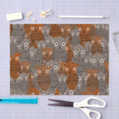 Cute Owl Tissue Paper 薄葉紙 (クラフト)