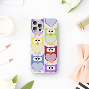 Cute Owls, Owl Pattern, Baby Owls, Colorful Owls iPhone 11 ケース