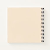 Cute Painted Peach Fruit Illustration  ノートブック (裏面)