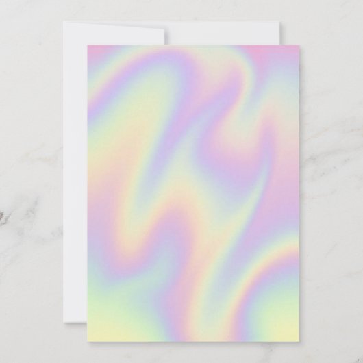 Cute Pamper Party Birthday 招待状 (裏面)