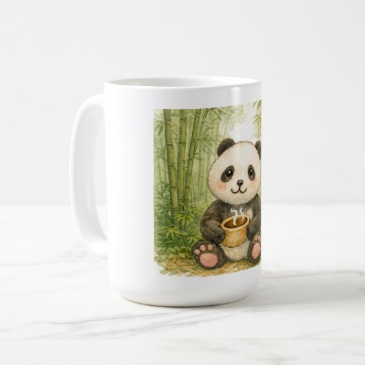 Cute panda コーヒーマグカップ (正面左)