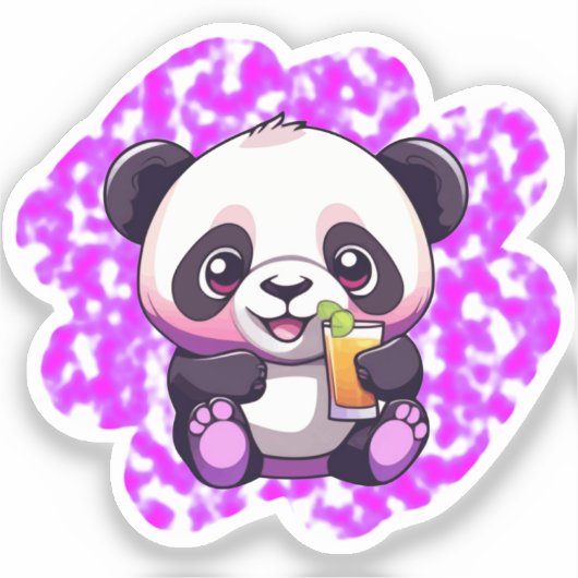 cute panda シール (正面)