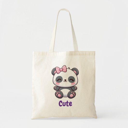  Cute Panda トートバッグ (正面)