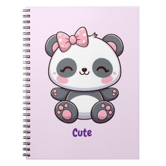Cute Panda ノートブック (正面)