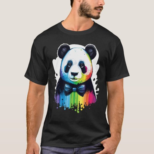 Cute Panda  Animal on Panda 2 Tシャツ (正面)