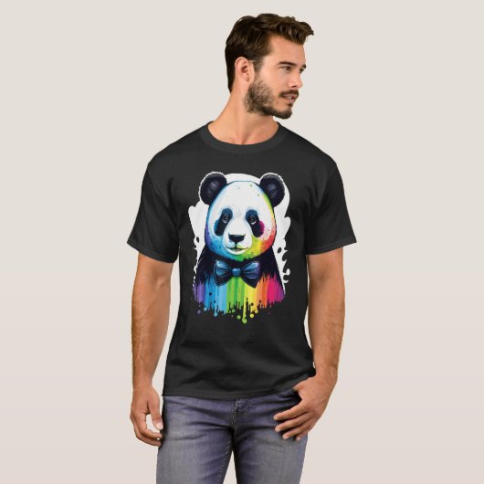 Cute Panda  Animal on Panda 2 Tシャツ (正面フル)