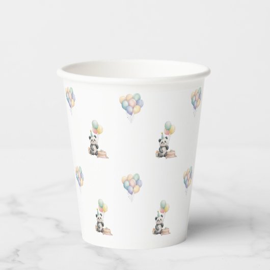 Cute Panda animal Party Paper cups 紙コップ (正面)