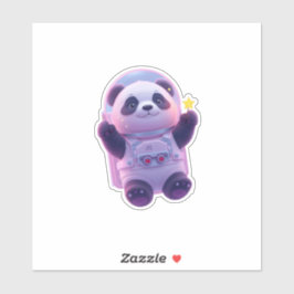 Cute Panda Astronaut Sticker – Kawaii Scrapbooking シール