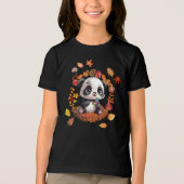 Cute Panda “Ausome Autumn” – Fall Autism Awerness トライブレンドＴシャツ (正面)