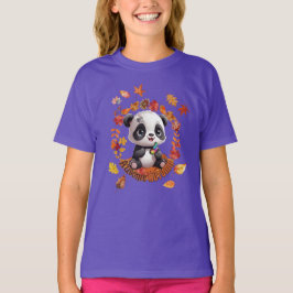 Cute Panda “Ausome Autumn” – Fall Autism Awerness Tシャツ