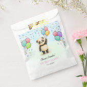 Cute Panda Balloon 1st Birthday Party Goody  フェイバーバッグ (封をした状態)
