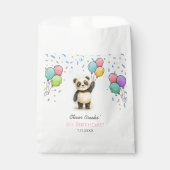 Cute Panda Balloon 1st Birthday Party Goody  フェイバーバッグ (正面)