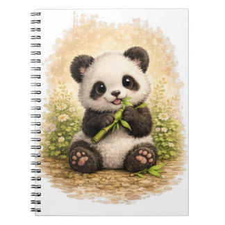 Cute Panda Bamboo Spiral Notebook Kawaii ノートブック