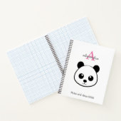 Cute Panda Bear 2026 Notebook – Personalized  ノートブック (内部)