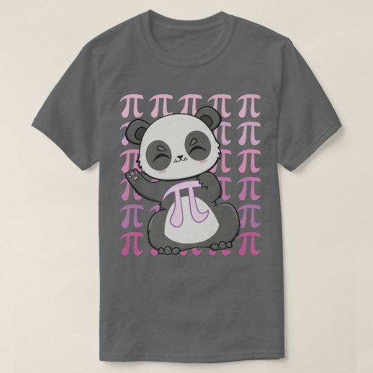 Cute Panda Bear 3 Tシャツ (デザイン正面)