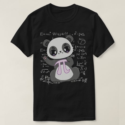 Cute Panda Bear And 3  Tシャツ (デザイン正面)