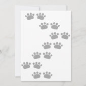 Cute Panda Bear Bamboo Birthday  招待状 (裏面)