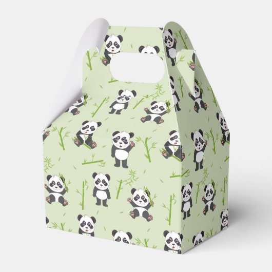 Cute Panda Bear Bamboo Kawaii Animals Pattern フェイバーボックス (裏面サイド)