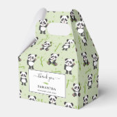 Cute Panda Bear Bamboo Kawaii Animals Pattern フェイバーボックス (正面サイド)